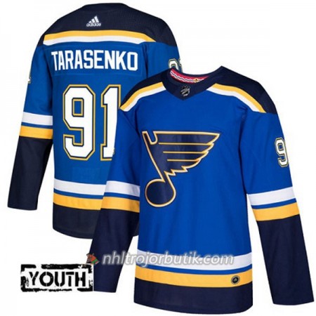 Barn Ishockey St. Louis Blues Tröja Vladimir Tarasenko 91 Adidas 2017-2018 Blå Authentic